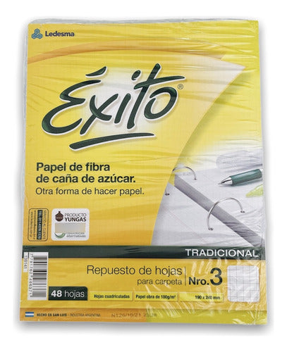 Éxito Number 3 Lined Paper Refill - 48 Sheets 0