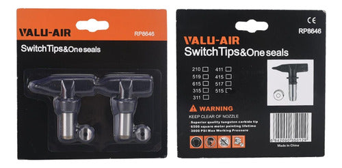 Valu-Air Reversible Airless Spray Tip for Paint Sprayers, 2 Pack 1