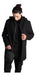 Men's Detachable Hood Coat Overcoat in Quality Wool Fabric 2