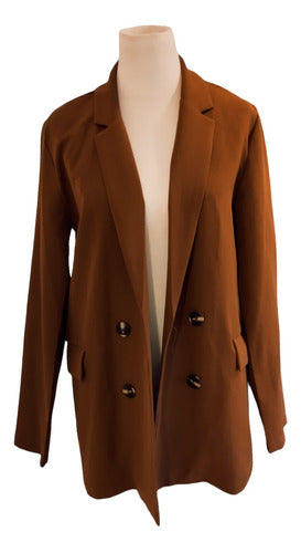 Brown Tailored Blazer 0