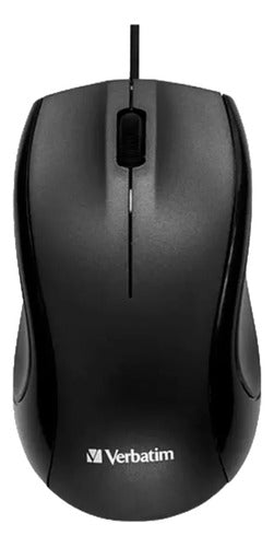 Verbatim Wired Mouse USB Black 99728 1