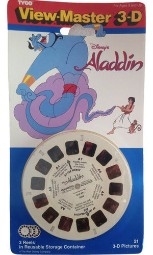 View Master Antique Toy Aladin Blister 3 Reels 0