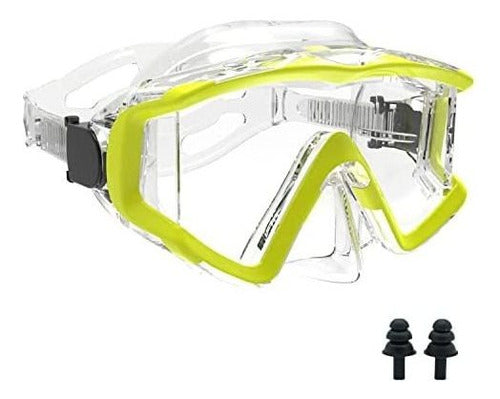 SA𝗖𝗕𝗢LA Unisex Swimming Goggles Yellow Transparent 0