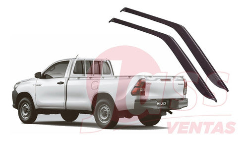 Deflector Ventanilla Toyota Hilux 2005 2020 Oriyinall X2 1