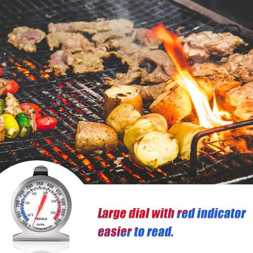 Pecula Oven Thermometer 50-300 °C Stainless Steel Kitchen 5