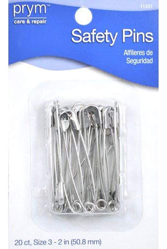 Prym Large 20 Pc Safety Pins, Zinc 0