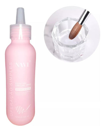 Navi Acrylic Gel Brush Cleaner and Lubricant 100ml 0