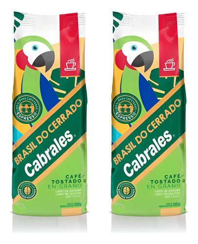 Cabrales Combo Cafe Tostado En Granos Brasil Do Cerrado 2kg 0