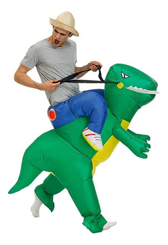 By Estilo Home Inflatable Adult Dinosaur Costume for Fun Parties 1