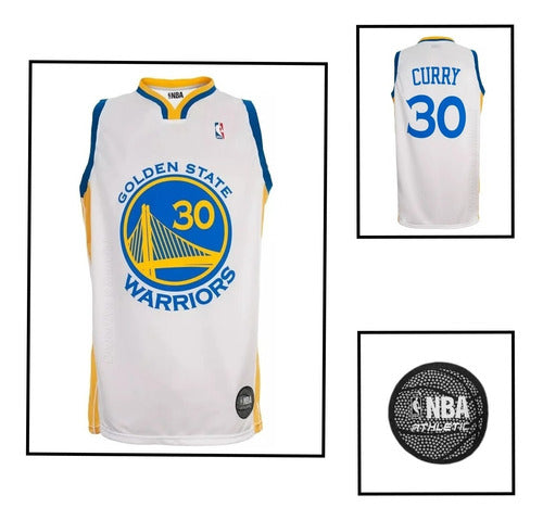 Golden State Warriors NBA Basketball Set Curry Official Jersey & Shorts 1