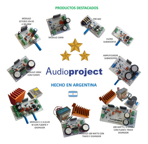 Audioproject Transformador 30+30 Vac 8 A 1