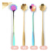 DD2 1 Dessert Coffee Spoon Stainless Steel Flower Shape 1