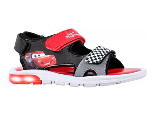 Footy Sandals With Lights Cars Lightning McQueen Velcro 1023 0