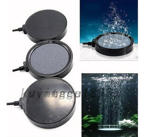 Acuario Peces Tanque Estanque Aire Piedra Disco Difusor Burb 2