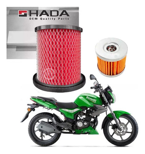 HADA Air Filter + Oil Filter Kit Benelli TNT 150 0