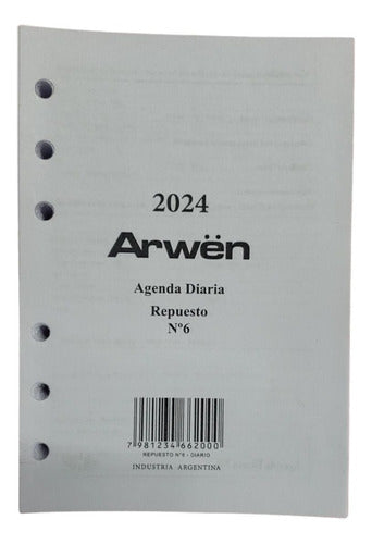 Arwen Replacement Agenda N° 6 2025 Diary 10.5x16 Cm 1