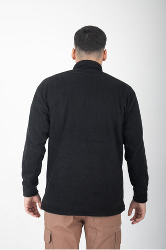 Roca Work Black Polar Jumper with 3/4 Zip 1