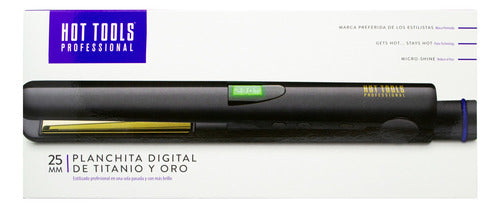 Hot Tools Professional Digital Titanium and Gold 25mm Flat Iron 4