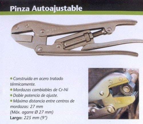 Pinza Perro De Fuerza Con Traba Ajustable Rucci Profesional 4