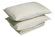 Acolchado Cubrecama 2 Plazas C/funda Beige/blanco 1