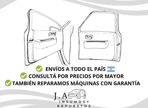 J.A INSUMOS Y REPUESTOS Kit De Reparacion Levanta Vidrios Chevrolet Agile/Cruze Del 1