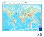 5 Mapas Escolares Planisferio  N°5 División Físico Político 2