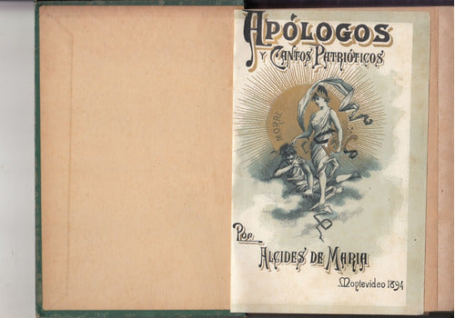 1894 Alcides De Maria Apologos Cantos Patrioticos 1a Edicion 1