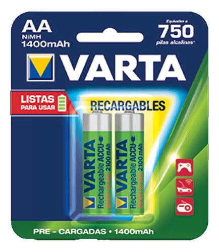 Pila Aa Varta Recharge 1400 Mah X Unidad 0