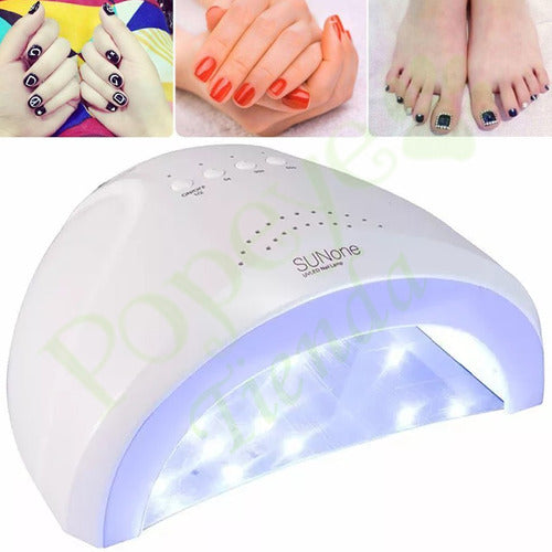 Sun Cabina UV/LED 48W Timer y Sensor para Uñas Gel Esmaltado Semi 2