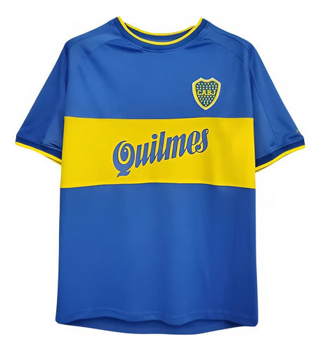 Boca Juniors Retro 2000 Riquelme Quilmes T-Shirt 1