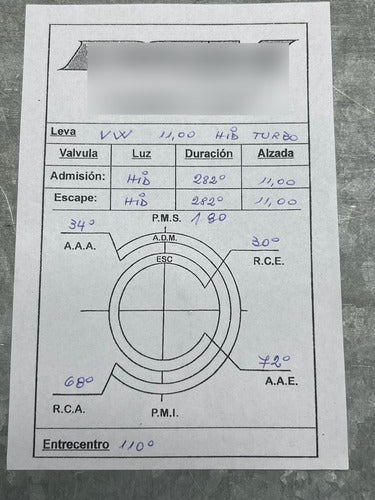 Leva Vw Dgm 11.00 Turbo Bot Hidr. 1/4 Milla Com 3