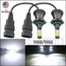 2pcs LED Light 9005/9006 White COB Bulb Still/Flash Mode Kit 1