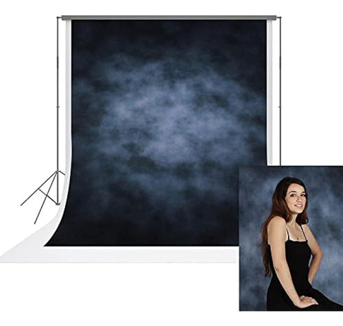 Urctepics 5x7ft Pro Microfiber Blue Portrait Backdrop Con Ef 0