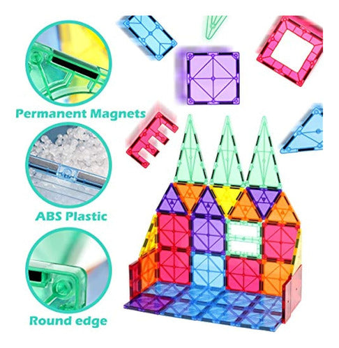 Azulejos Magnéticos Bloques De Construcción Bloques Magnétic 2