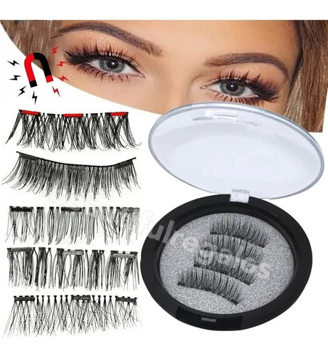 M&Q Regaloss Magnetic Fake Eyelashes with Triple Magnet + Applicator Tweezers 7