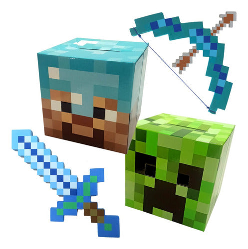 MY ARMORCRAFT Combo 4 Diamond Head X 2 + Diamond Sword + Diamond Bow 0