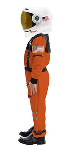 Spooktacular Creations Orange Astronaut Costume with Helmet (Small) 2