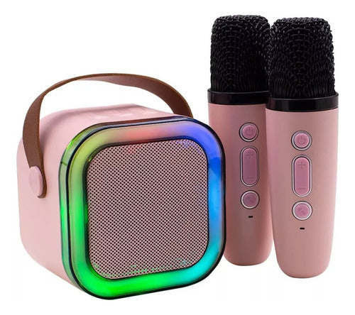 ZOW Portable Karaoke Speaker with Microphone and RGB LED Lights 0