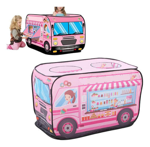 Bechar Foldable Ice Cream Truck Play Tent with Bag 1