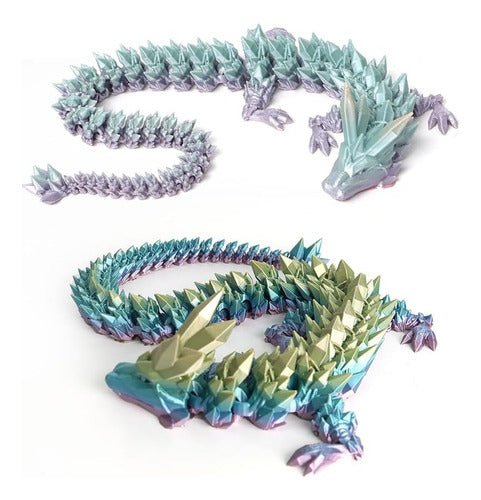 KERIDAZPLY Flexible Crystal Dragon 30 cm for Decor and Therapeutic Use 0