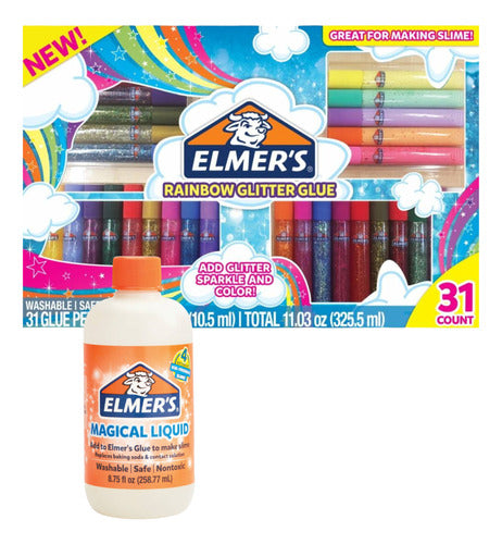 Elmer's Colorful Slime Kit with Glitter and Activator 0