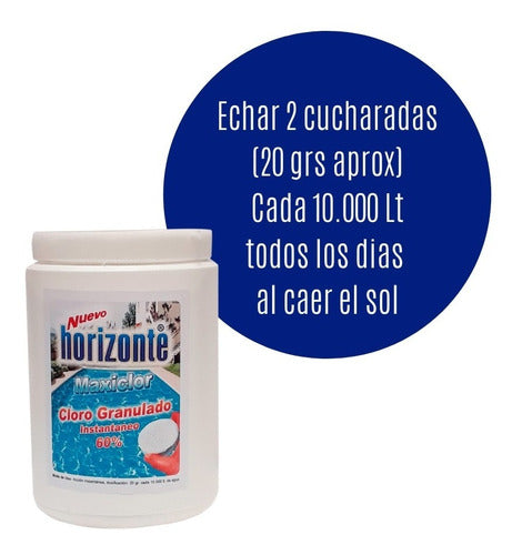 Maximo Limpieza Combo Pileta Express-Clearner-Algaecide-Chlorine Tablets 6