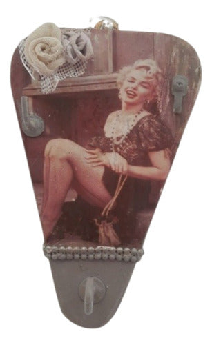 Marilyn Key Holder 19cm Tall X 12cm Wide X 2cm Deep 0