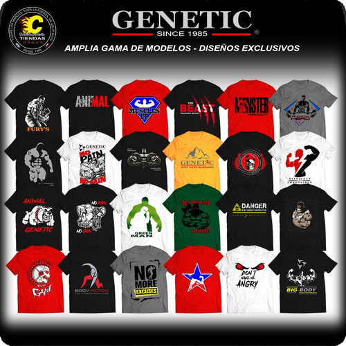 Genetic N° 1 Campera Algodón Friza Capucha 2 Tonos Animal 5