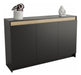 Table's Modern Closed Cabinet with 3 Doors - Black Elm 3