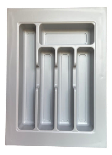 Adjustable PVC Kitchen Drawer Organizer 35x48 cms Grey 0