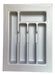 Adjustable PVC Kitchen Drawer Organizer 35x48 cms Grey 0