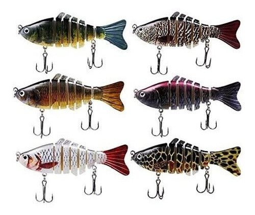 Señuelos De Pesca Con Forma Realista - Pack De 6 1