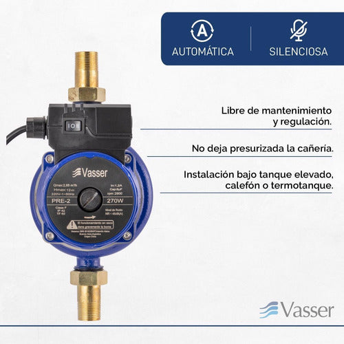 Vasser Bomba Presurizadora Pre2 270 Watts 3