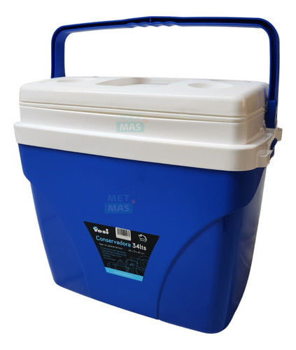 Cooler Fridge 34 Liters with 4 Coasters - Camping! 25